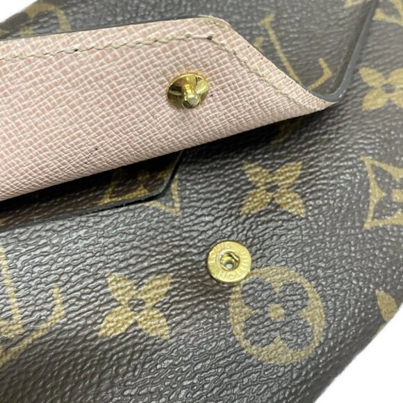 Auth LOUIS VUITTON Portefeuille Jeanne M62203 Rose Ballerine Monogram CA2176 - Picture 2 of 14